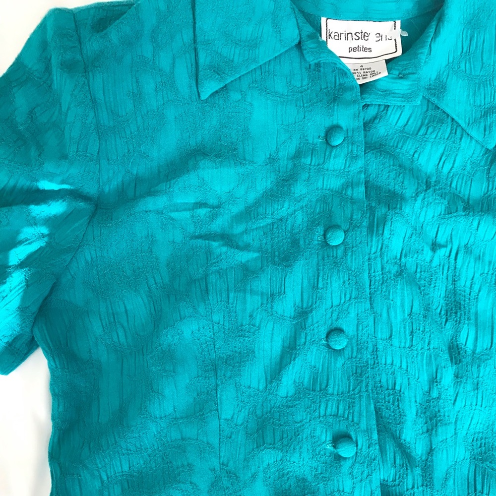 Vintage Blue Crop Top